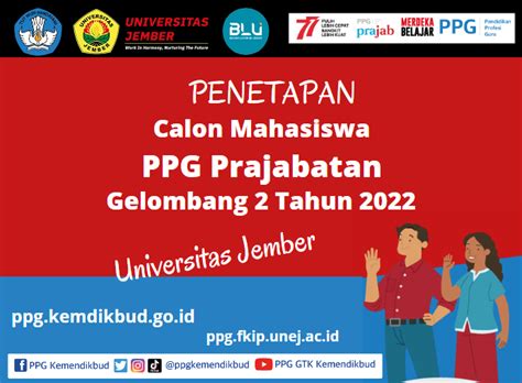 Penetapan Calon Mahasiswa Dan Mekanisme Lapor Diri PPG Prajabatan