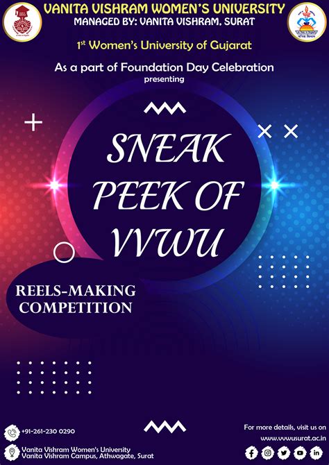 SNEAK PEEK OF VVWU (REELS-MAKING COMPETITION) – Vanita Vishram Women\'s University