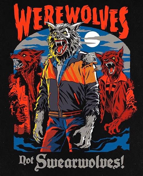 Swearwolves Classic Horror Movies Posters Horror Art Werewolf