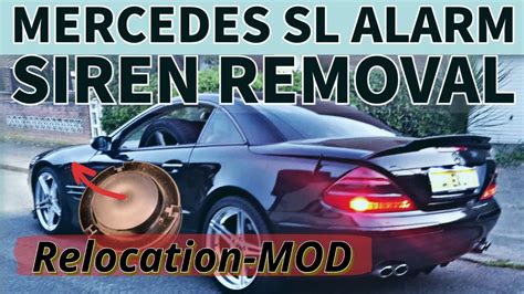 Mercedes Sl Alarm Siren Removal And Fix Youtube