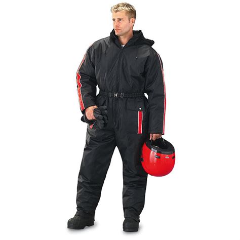Guide Gear® 1 Piece Snowsuit Black Red 56636 Overalls And Coveralls