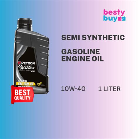 Petron Blaze Racing Br Semi Synthetic Gasoline Engine Oil Sae W