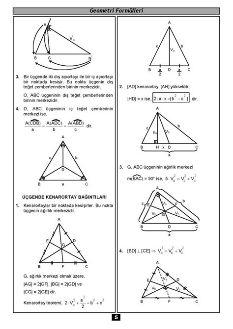 Yks Tyt Ayt Geometri Form Lleri Bilgen