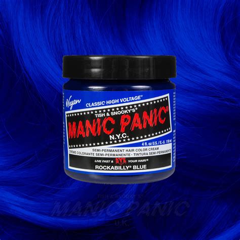 Rockabilly Blue High Voltage Classic Hair Dye Manic Panic Uk