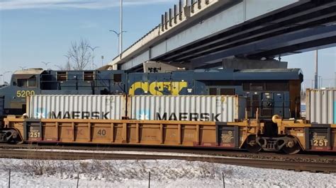 Winter Trains Csx Westbound Freight At Dorval Ramps Day Blockades Came