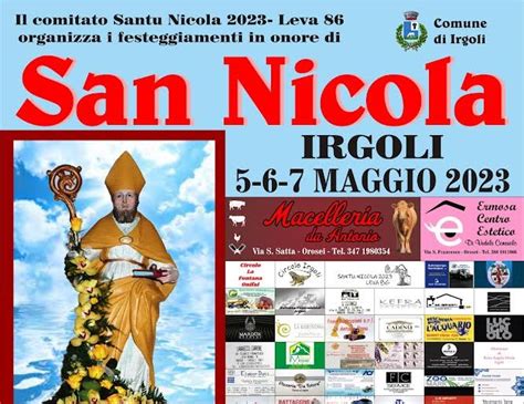 Festeggiamenti San Nicola A Irgoli Programma Tracce Di Sardegna