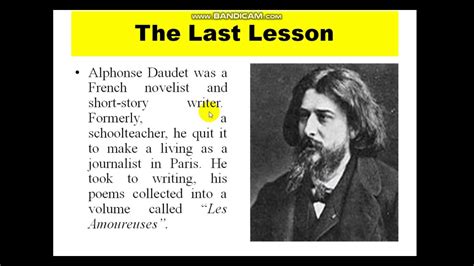 Summary And Explanation Of The Last Lesson By Alphonse Daudet In Hindi हिंदी में सारांश Youtube