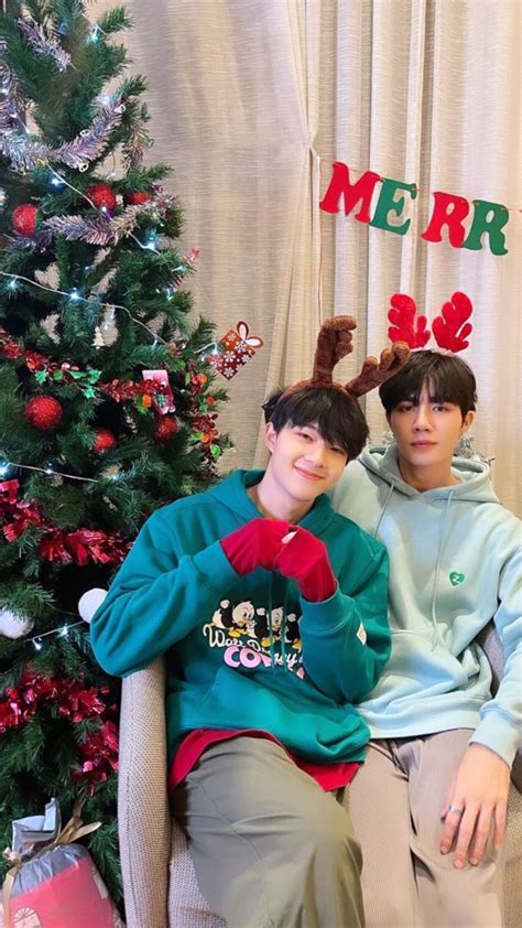 Zee Pruk Panich And New Chawarin Perdpiriyawong Christmas Sweaters