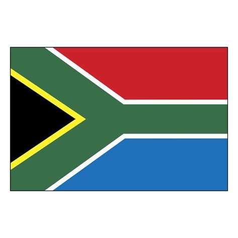 the flag of south africa is shown in red, green, and blue with an arrow