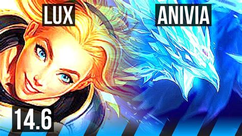 LUX Vs ANIVIA MID 12 2 9 Legendary 600 Games KR Master 14 6