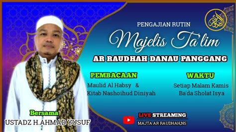 Live Pengajian Rutin Setiap Malam Kamis Ustadz H Ahmad Yusuf Youtube