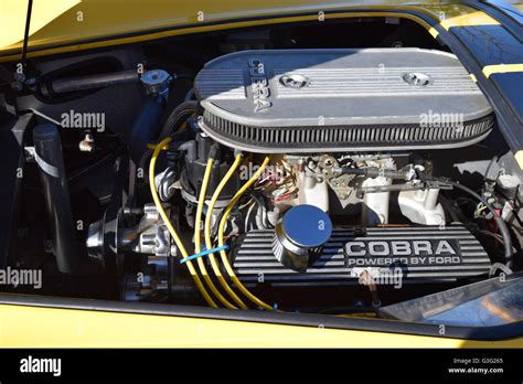 The engine in a Shelby Cobra car Stock Photo - Alamy