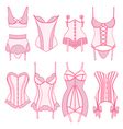 Hand Drawn Sexy Lingerie Set Royalty Free Vector Image