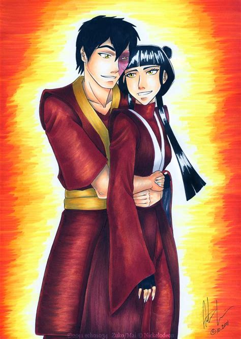 Zuko Mai By Echo1034 Korra Avatar Team Avatar Mai And Zuko Prince