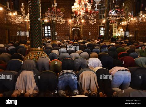 Srinagar India Th Apr Kashmiri Muslim Pray At The Shrine Of