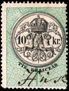 Stamp Numeral And Coat Of Arms Hungary Revenue Stamps Documentary