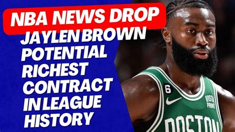 Jaylen Brown Richest Contract In Nba History Youtube