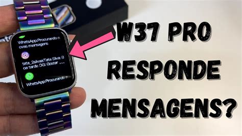 Smartwatch W Pro Responde Mensagens Das Minhas Redes Sociais Atende