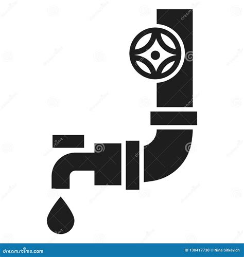 Icono Plástico Del Golpecito De Agua Estilo Simple Ilustración del