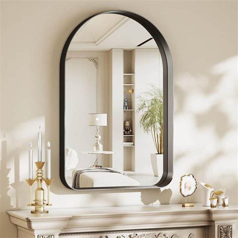 Glsland In W X In H Arch Metal Deep Framed Wall Bathroom Vanity