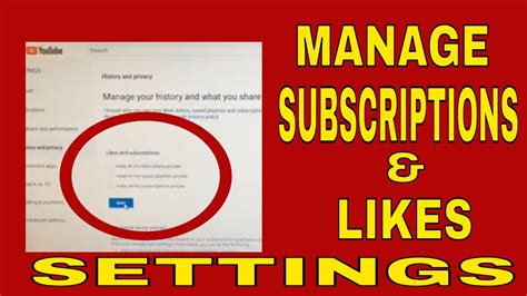 How To Manage Your Subscription Settings On Youtube Youtube