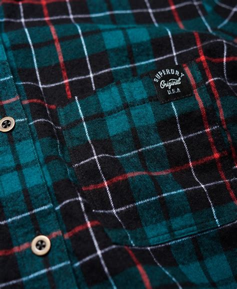 Women's Lumberjack Shirt in Green/red/black Check | Superdry US