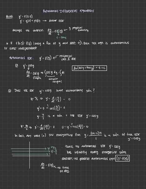 Autonomous Differentials Autonomous Differential Equations Read Y