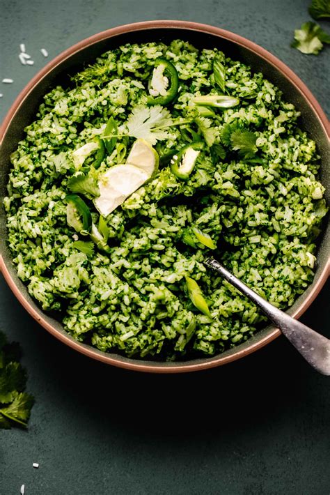 The Best Arroz Verde Mexican Green Rice Recipe Platings Pairings