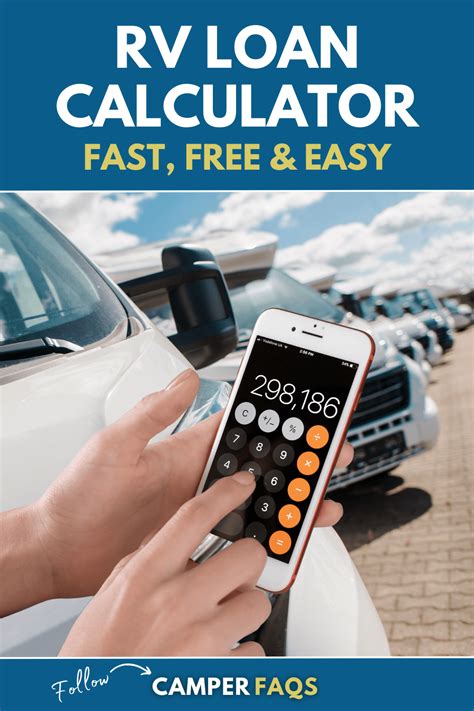 rv loan calculator fast  easy