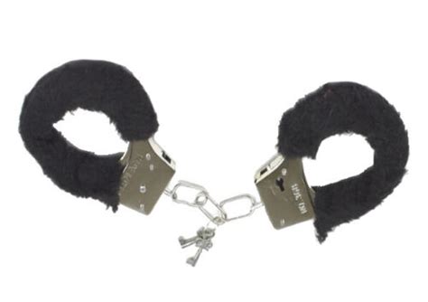 Fluffy Metal Fancy Handcuffs For Dress Up Or Adult Play Time And