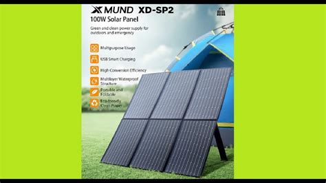 Xmund Xd Sp W V Solar Panel Youtube