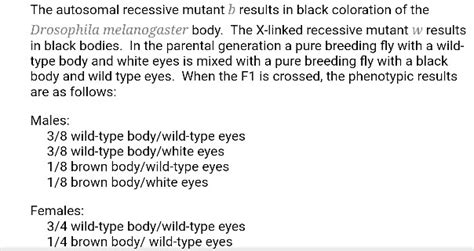 SOLVED The Autosomal Recessive Mutant B Results In Black Coloration Of