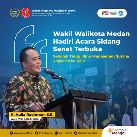 Kehadiran Wakil Walikota Medan di Acara Wisuda STIM Sukma