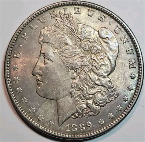 Morgan Silver Dollar Au Bu Slider Nice Toned Example