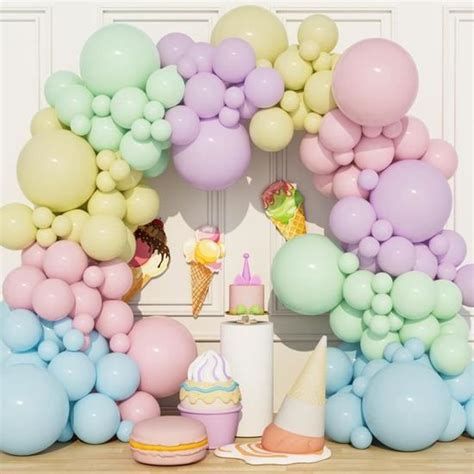 Kit Arche Ballons Pastel Pcs Inch Multicolore Pastel Arc En