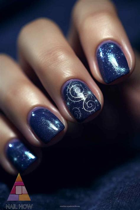 Fun And Stunning Dark Blue Nail Designs That Wow Nailhow