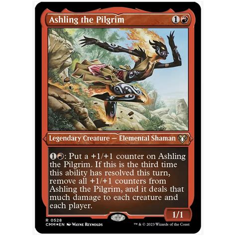 Mtg Ashling The Pilgrim Foil Etched Cmm Shopee Philippines