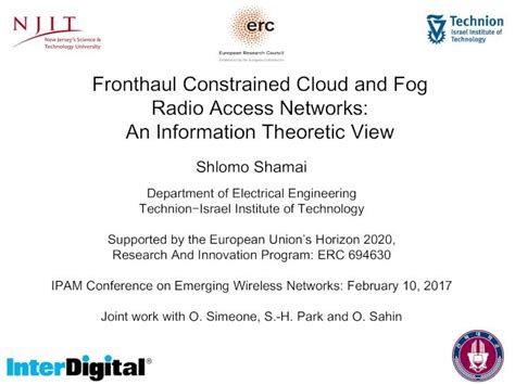 Pdf Fronthaul Constrained Cloud And Fog Radio Access Networks