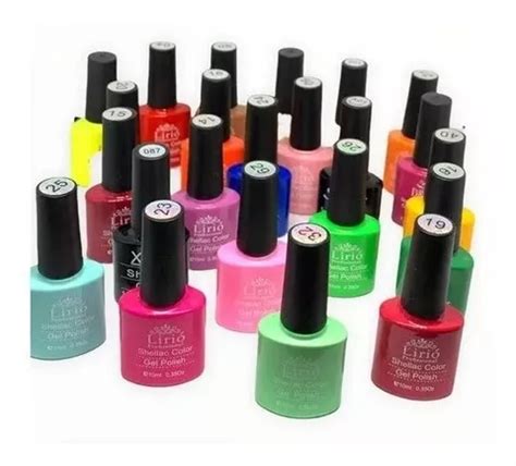 Kit 10 Esmaltes Gel D Z Lirio Bella Rosa Unhas Uv Led Arp2 Cor Sortidos