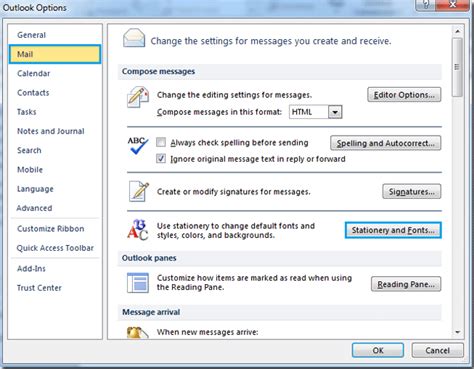 How To Change Email Default Font Settings And Theme In Outlook