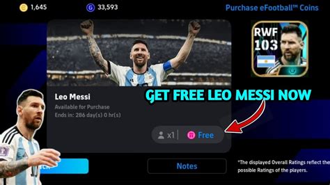 How To Get Free Rated Messi In Efootball How To Get Free Leo