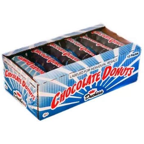 Duchess Chocolate Donuts 3 Oz Packs 12 Ct A1