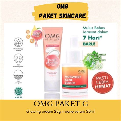 Omg Oh My Glow Paket Skincare Lengkap Peach Glowing Omg Skincare