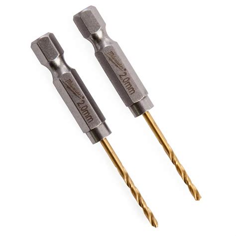 Milwaukee Red Hex Shockwave Mm Hss Tin Metal Drill Bits