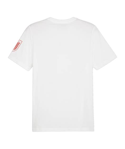 Puma Sterreich Ftbl Icons T Shirt Em Weiss Weiss