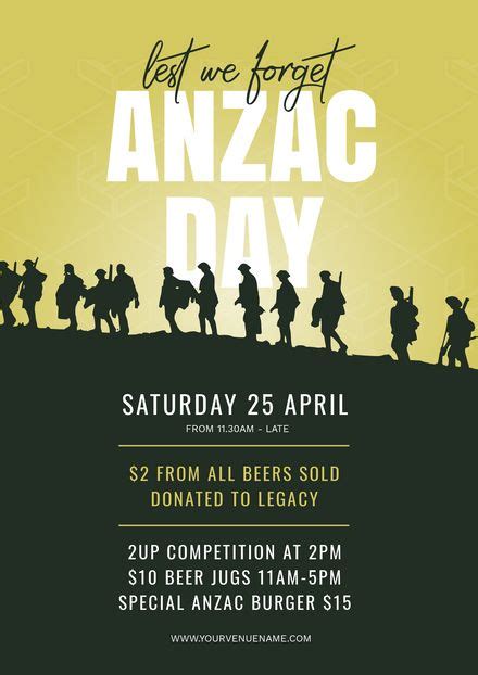 Anzac Day Poster Templates Easil