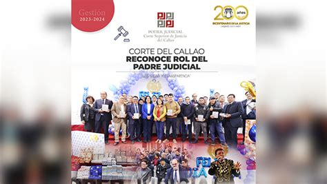 Corte Superior Del Callao Reconoce Rol De Padre Judicial Noticias