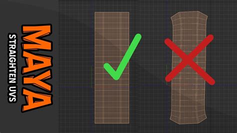 Maya Tips Tricks Straighten Uvs The Easy Way Youtube