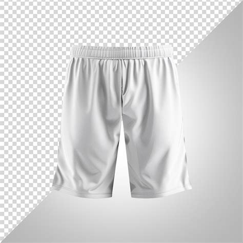 Premium PSD | White soccer shorts mockup png