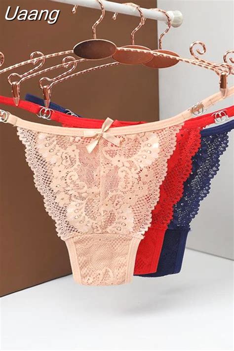 Uaang Women S Underwear Lace Panties Floral Lingerie Woman Panties Sexy Thong G String Female